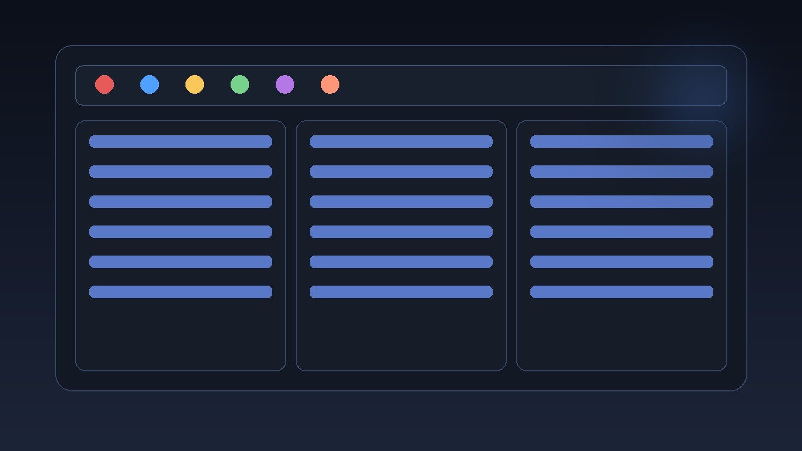 Multi‑language UI mock
